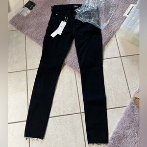 NEW Hudson jeans stretch ankle Krista super skinny Black 26